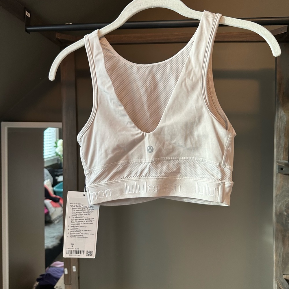 NWT Lululemon Final Mile Crop Tank - Picture 2 of 3